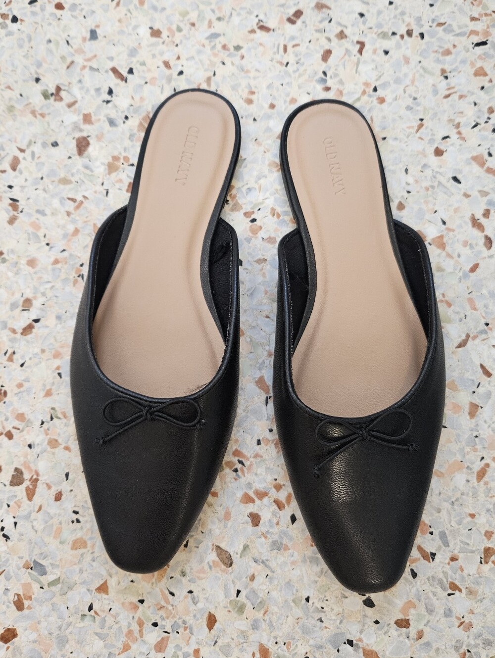 vegan black mule ballet flat goth grunge 90s boho indie hippie slide slipper